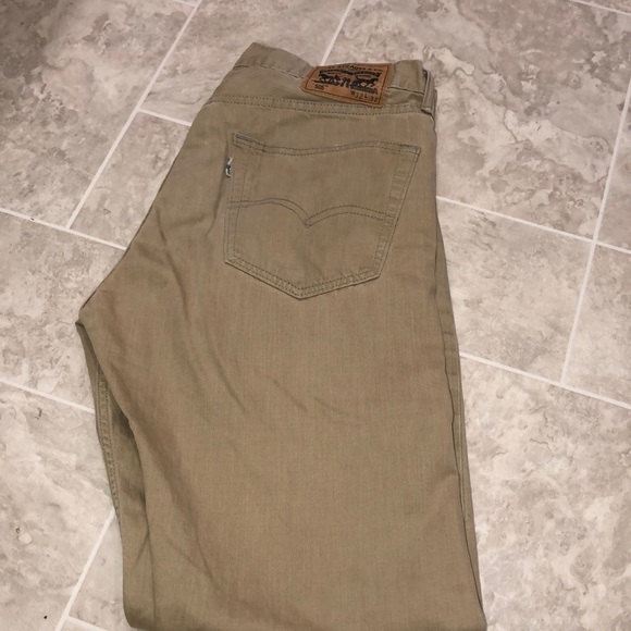 505 Levi’s 32W 32L khaki/ light brown - Picture 5 of 5
